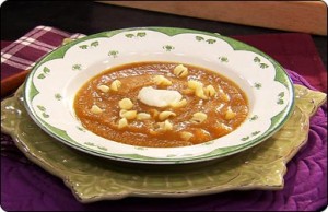 Acorn Squash & Pasta Soup